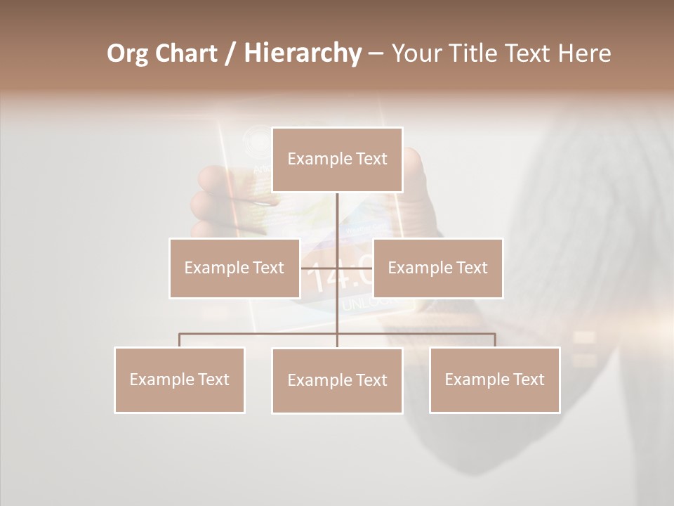 Arm Person Smartphone PowerPoint Template