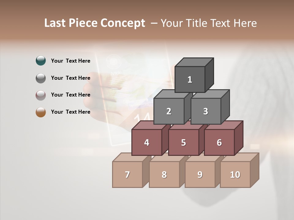 Arm Person Smartphone PowerPoint Template