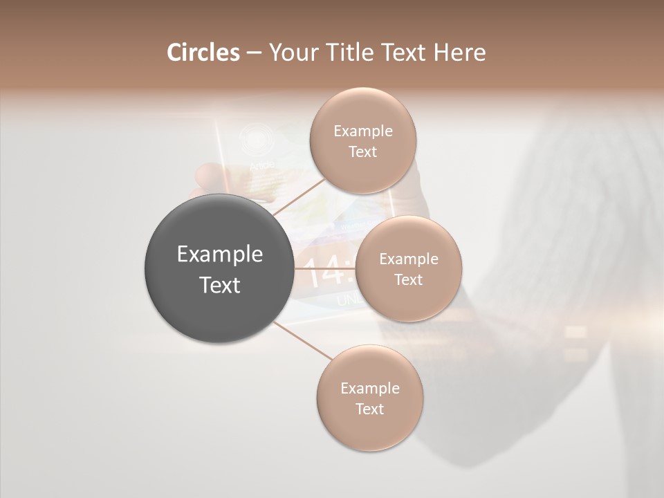 Arm Person Smartphone PowerPoint Template