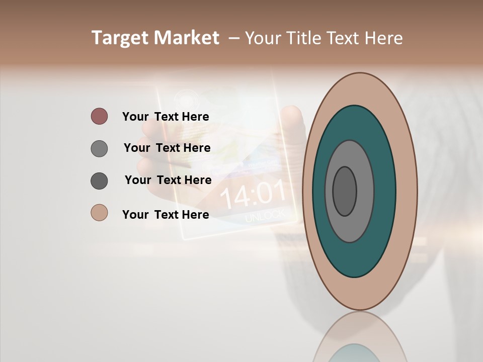 Arm Person Smartphone PowerPoint Template