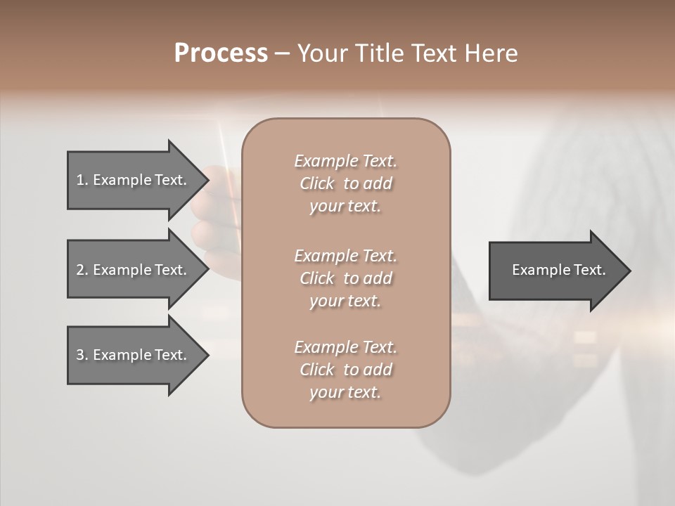 Arm Person Smartphone PowerPoint Template