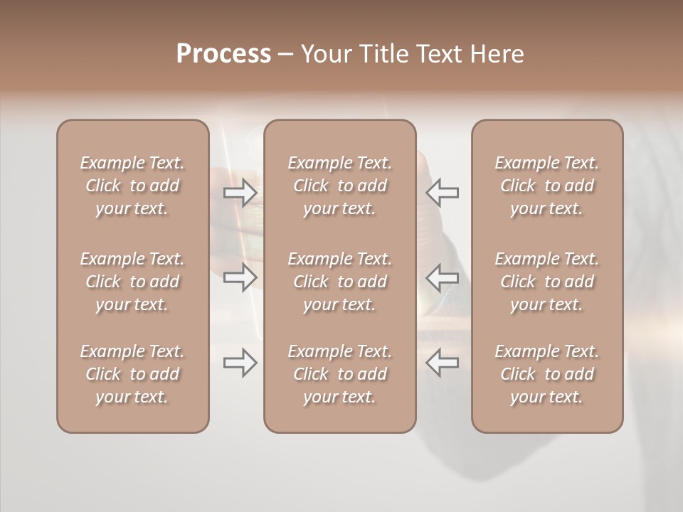 Arm Person Smartphone PowerPoint Template