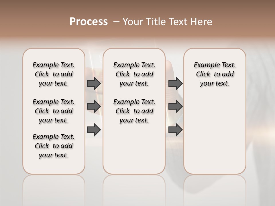 Arm Person Smartphone PowerPoint Template