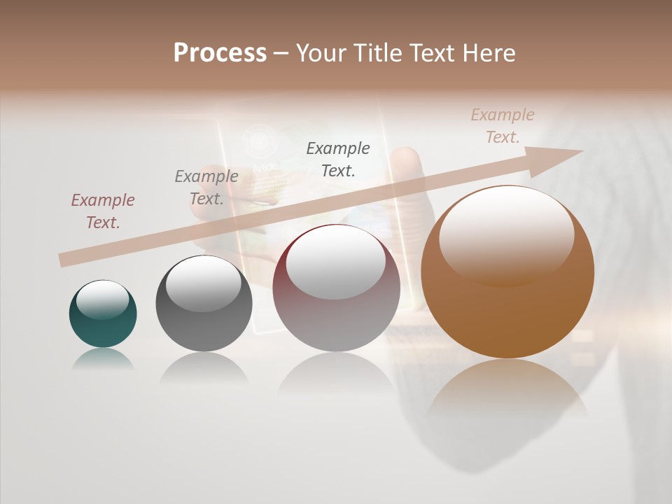 Arm Person Smartphone PowerPoint Template