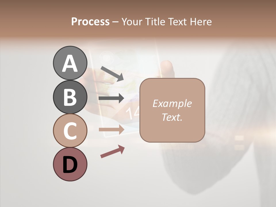 Arm Person Smartphone PowerPoint Template
