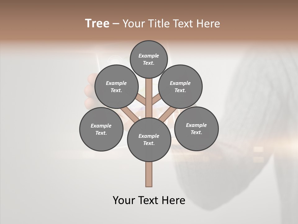 Arm Person Smartphone PowerPoint Template