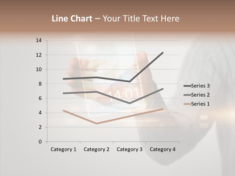 Arm Person Smartphone PowerPoint Template