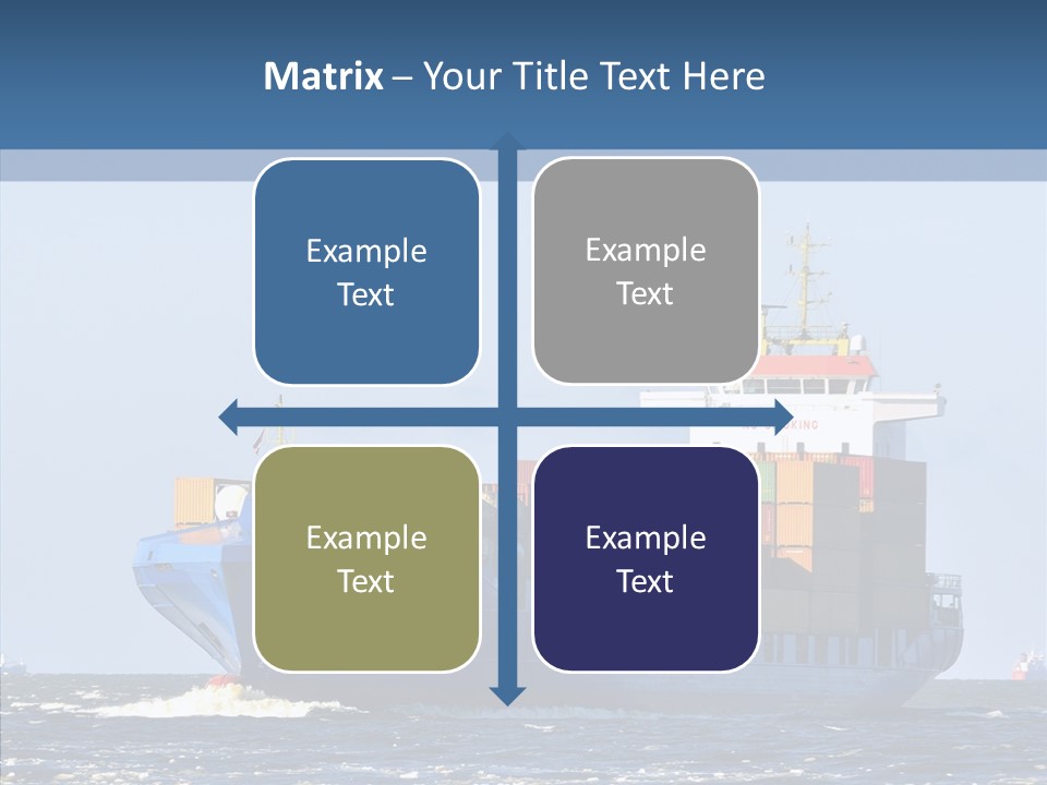 Transportation Ocean Unloading PowerPoint Template