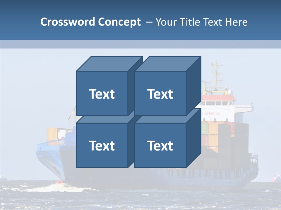 Transportation Ocean Unloading PowerPoint Template