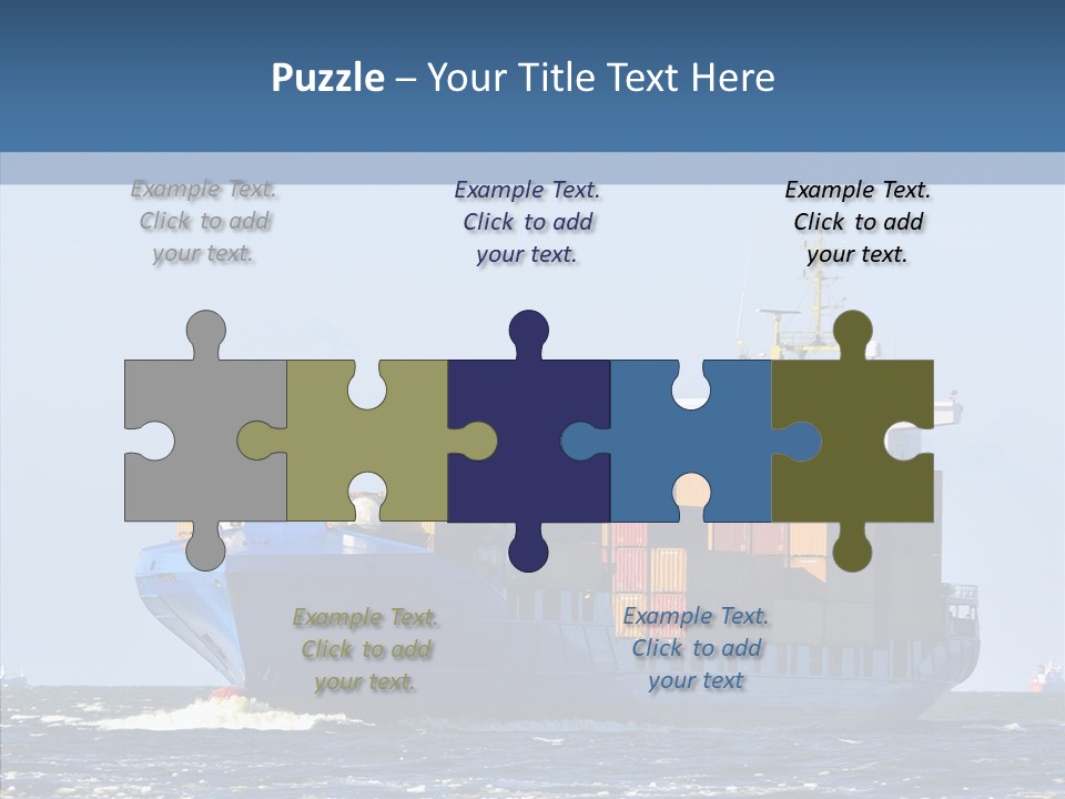 Transportation Ocean Unloading PowerPoint Template