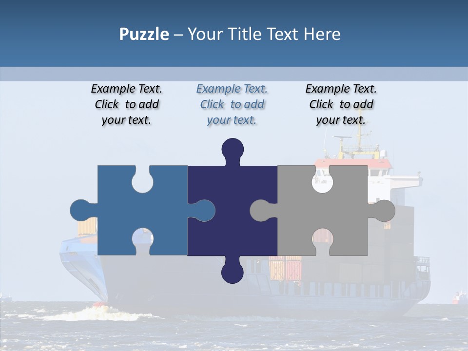 Transportation Ocean Unloading PowerPoint Template