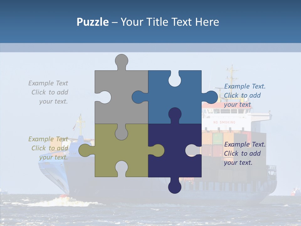 Transportation Ocean Unloading PowerPoint Template