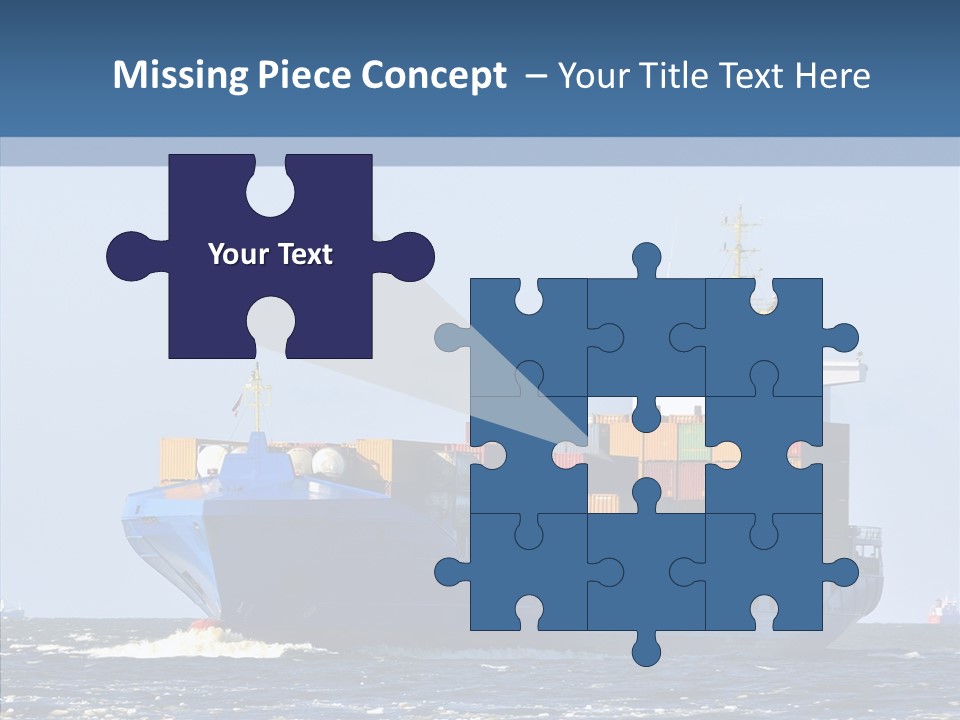 Transportation Ocean Unloading PowerPoint Template