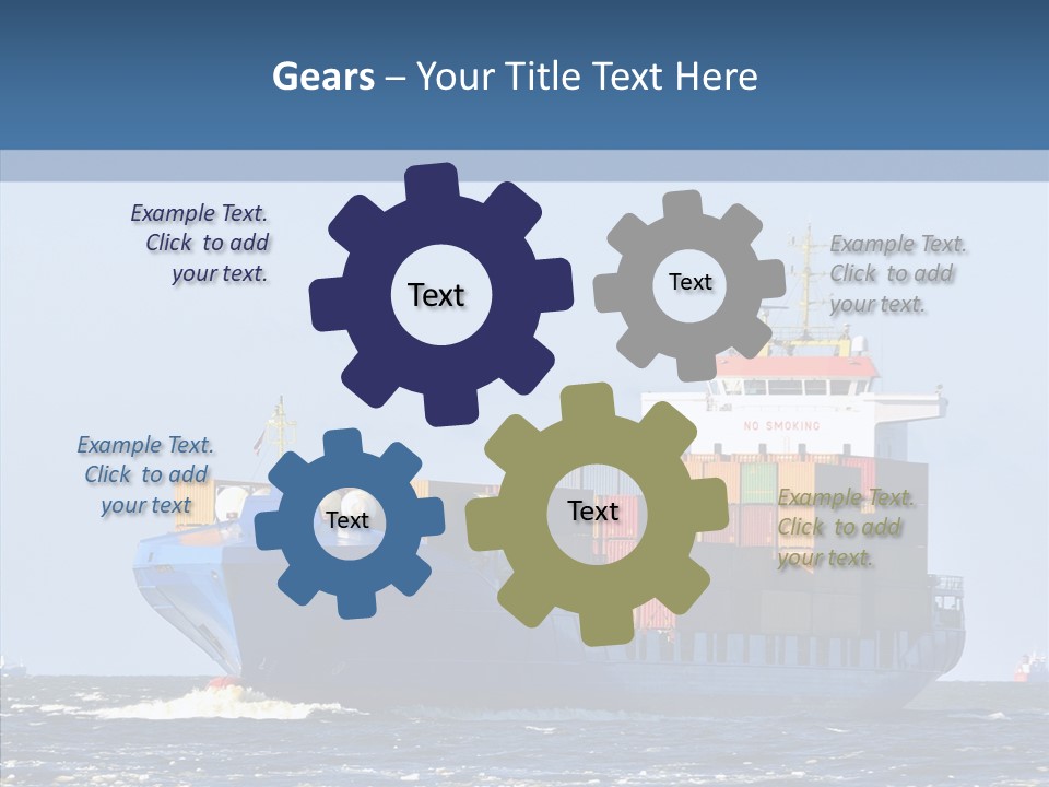 Transportation Ocean Unloading PowerPoint Template