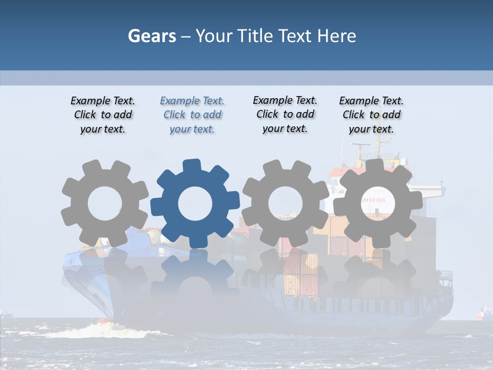 Transportation Ocean Unloading PowerPoint Template