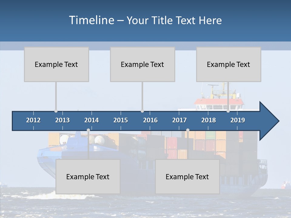 Transportation Ocean Unloading PowerPoint Template
