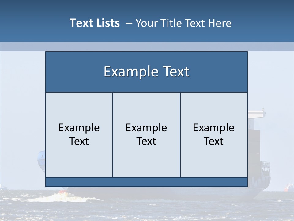 Transportation Ocean Unloading PowerPoint Template
