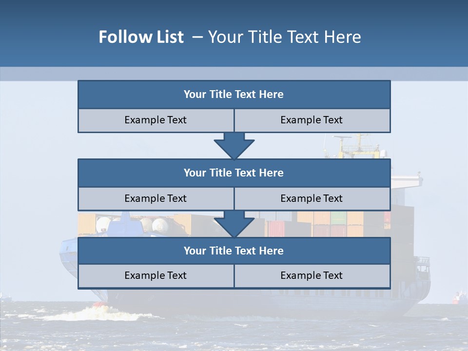 Transportation Ocean Unloading PowerPoint Template