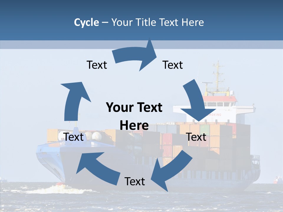 Transportation Ocean Unloading PowerPoint Template