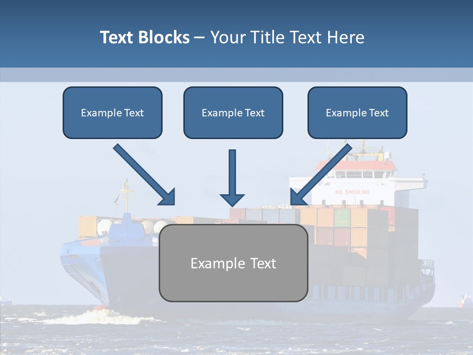 Transportation Ocean Unloading PowerPoint Template