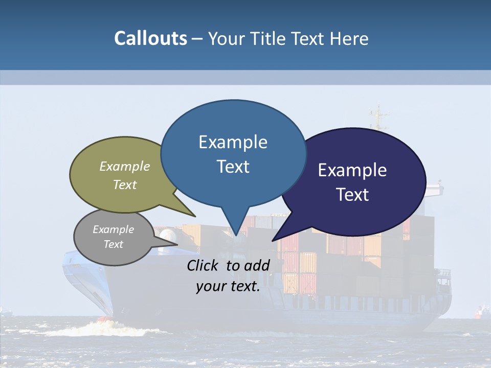 Transportation Ocean Unloading PowerPoint Template