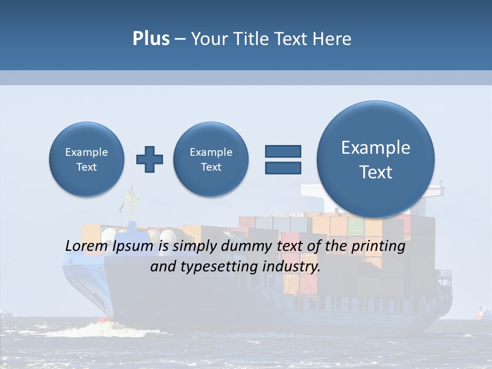 Transportation Ocean Unloading PowerPoint Template