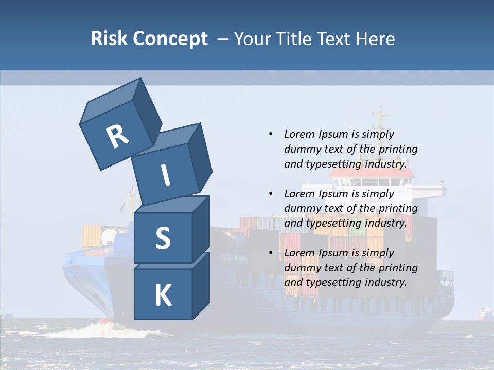 Transportation Ocean Unloading PowerPoint Template