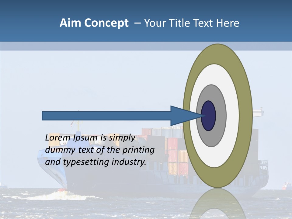 Transportation Ocean Unloading PowerPoint Template