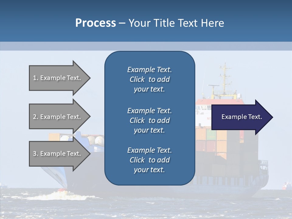 Transportation Ocean Unloading PowerPoint Template