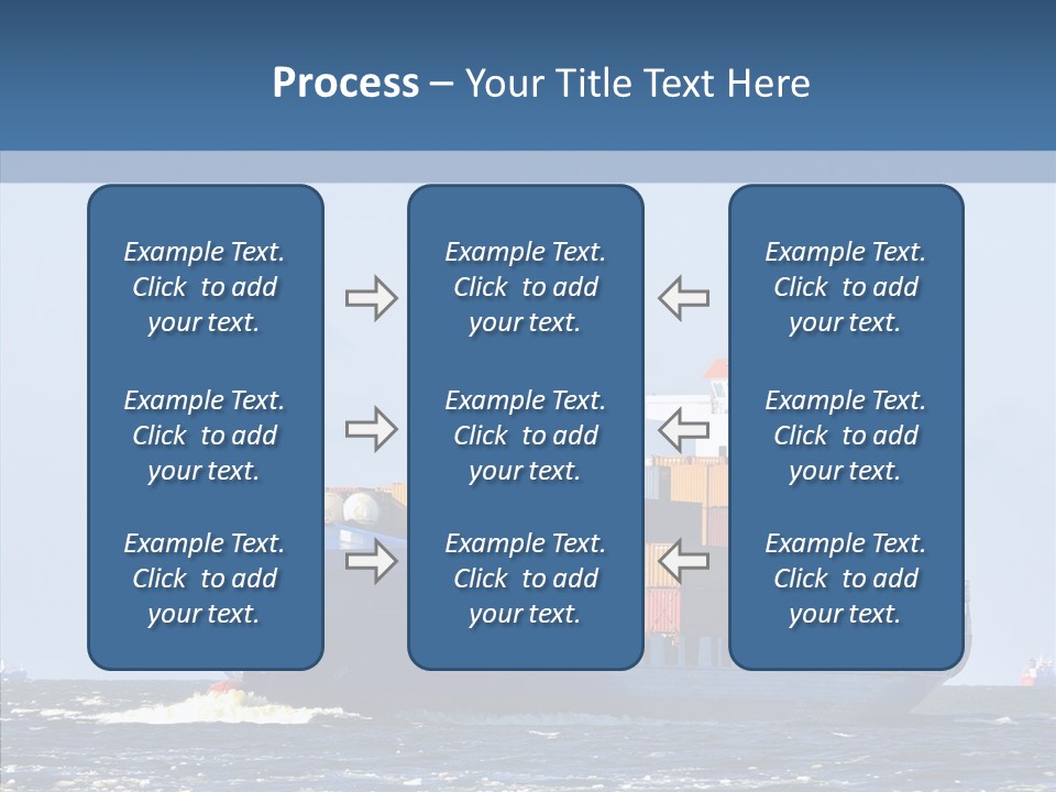 Transportation Ocean Unloading PowerPoint Template