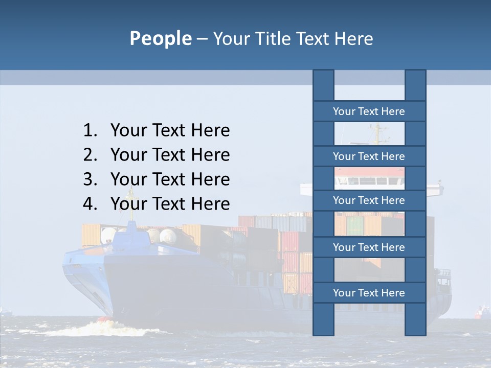 Transportation Ocean Unloading PowerPoint Template