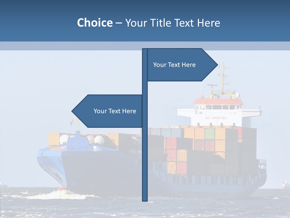 Transportation Ocean Unloading PowerPoint Template