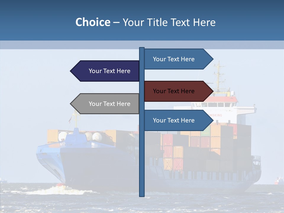 Transportation Ocean Unloading PowerPoint Template