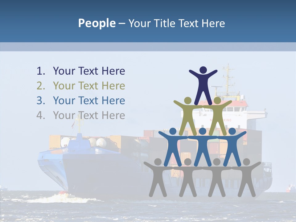 Transportation Ocean Unloading PowerPoint Template