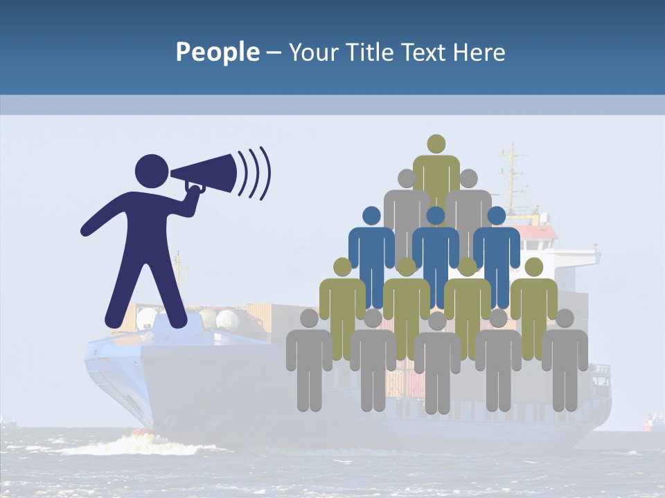 Transportation Ocean Unloading PowerPoint Template