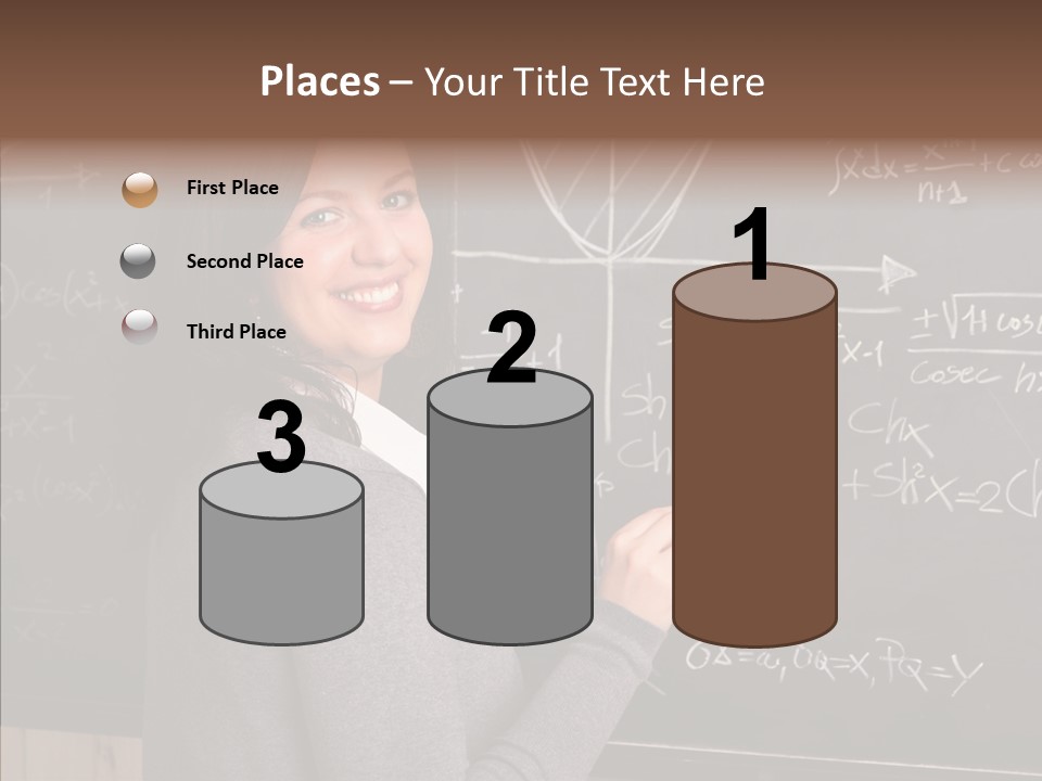 Woman School Classroom PowerPoint Template