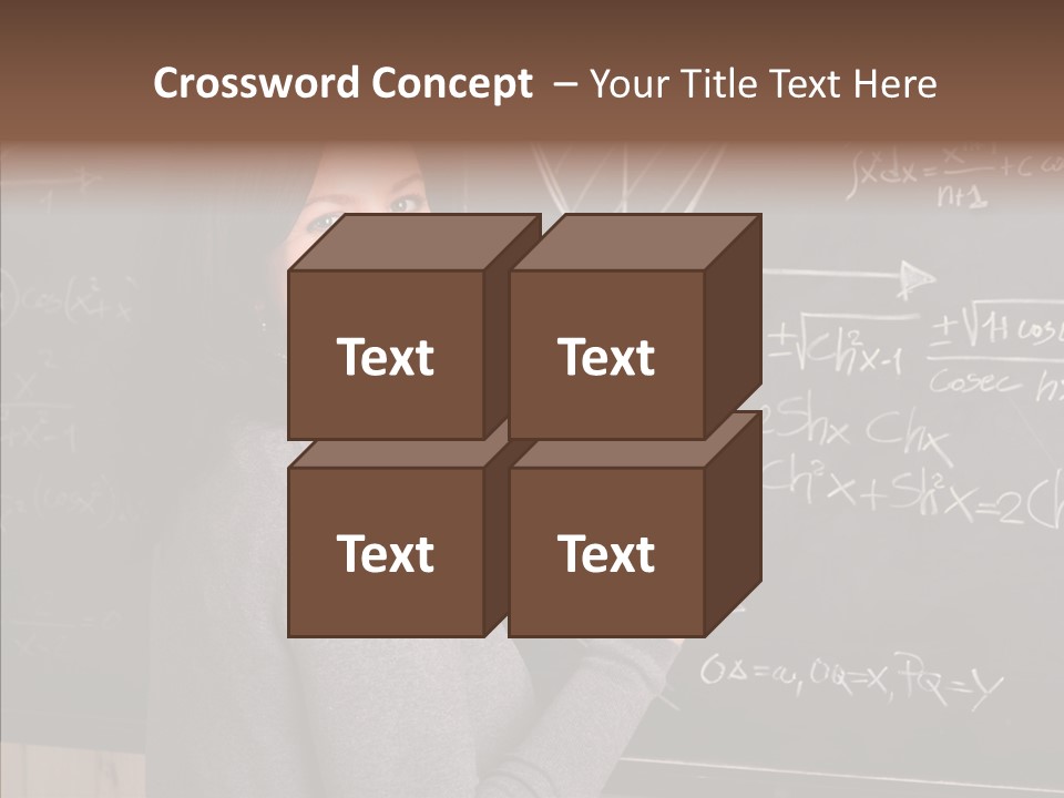 Woman School Classroom PowerPoint Template