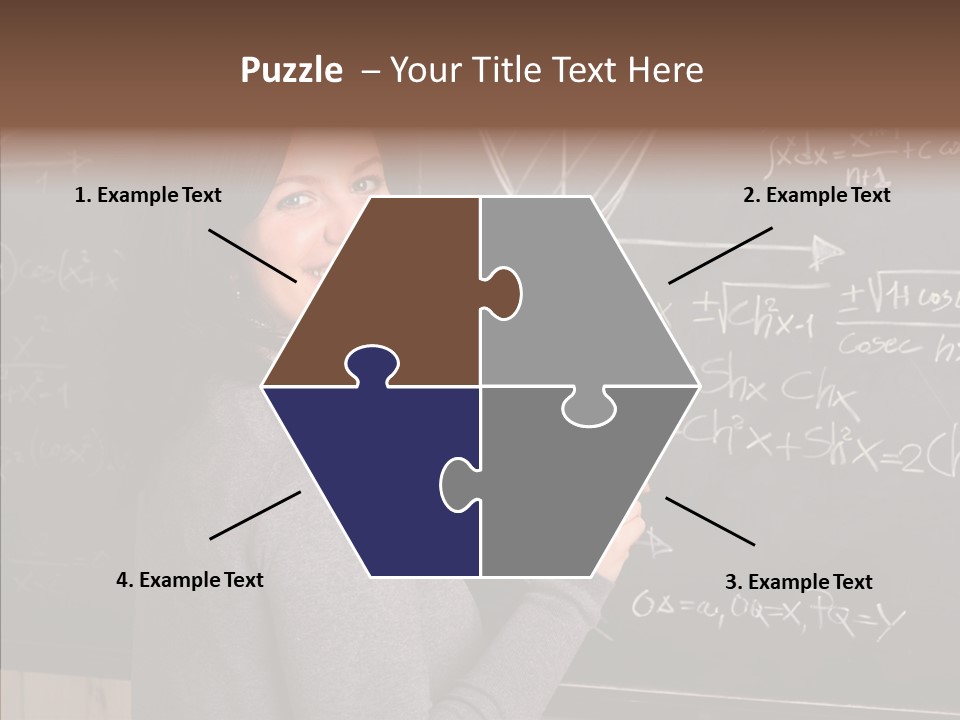 Woman School Classroom PowerPoint Template