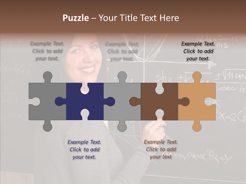 Woman School Classroom PowerPoint Template