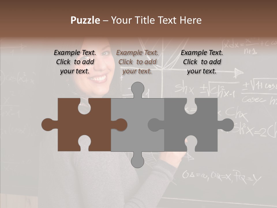 Woman School Classroom PowerPoint Template