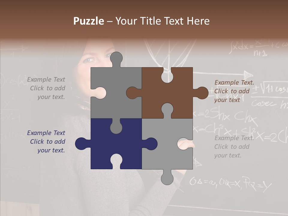 Woman School Classroom PowerPoint Template