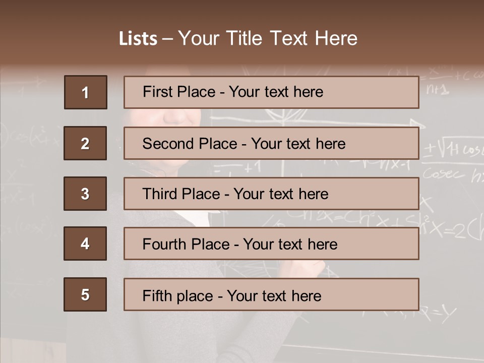 Woman School Classroom PowerPoint Template