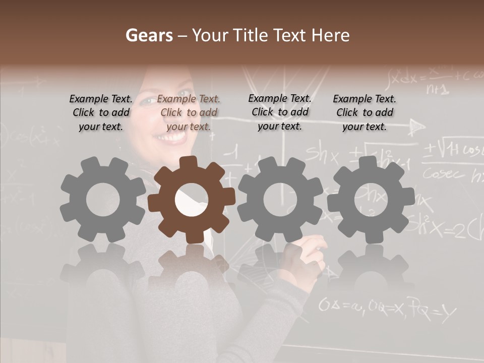 Woman School Classroom PowerPoint Template