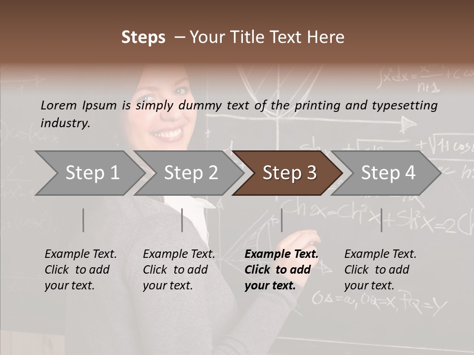Woman School Classroom PowerPoint Template