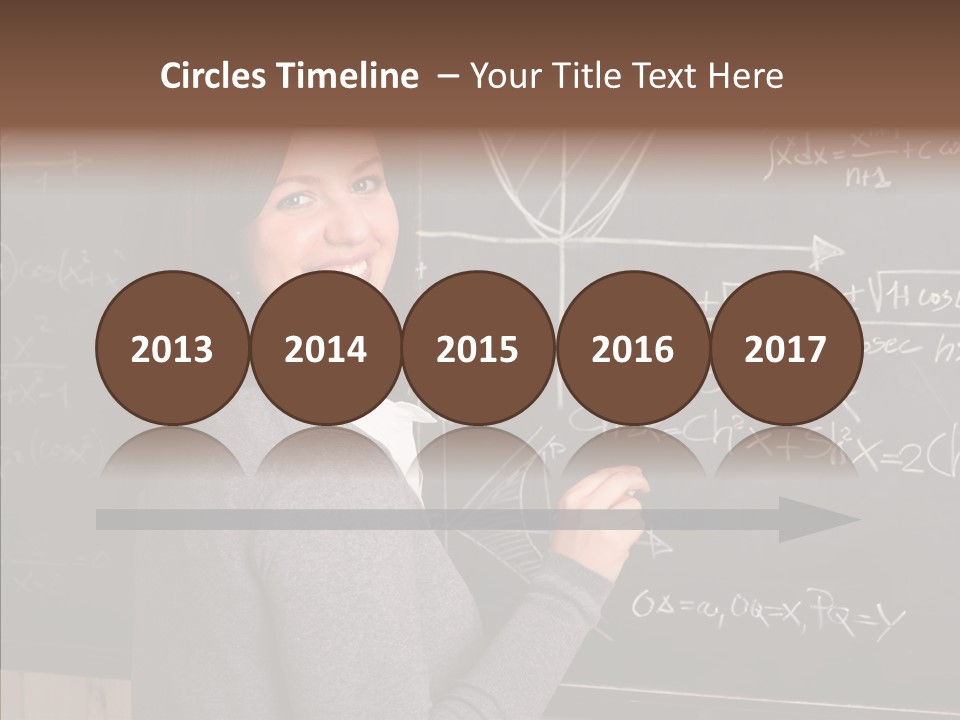 Woman School Classroom PowerPoint Template