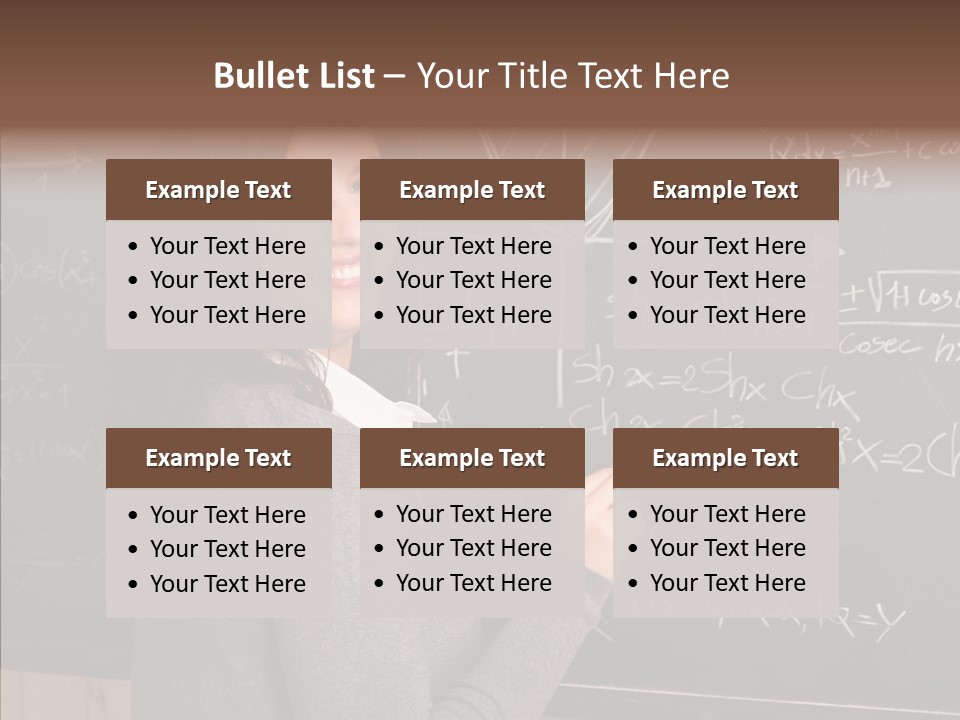 Woman School Classroom PowerPoint Template