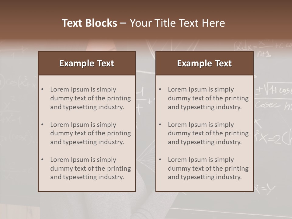 Woman School Classroom PowerPoint Template