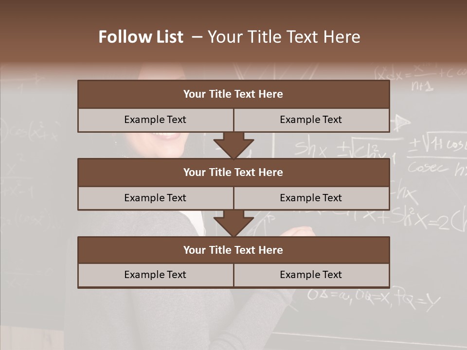 Woman School Classroom PowerPoint Template