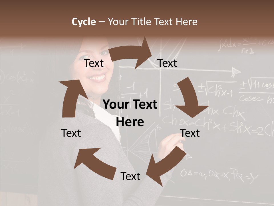 Woman School Classroom PowerPoint Template
