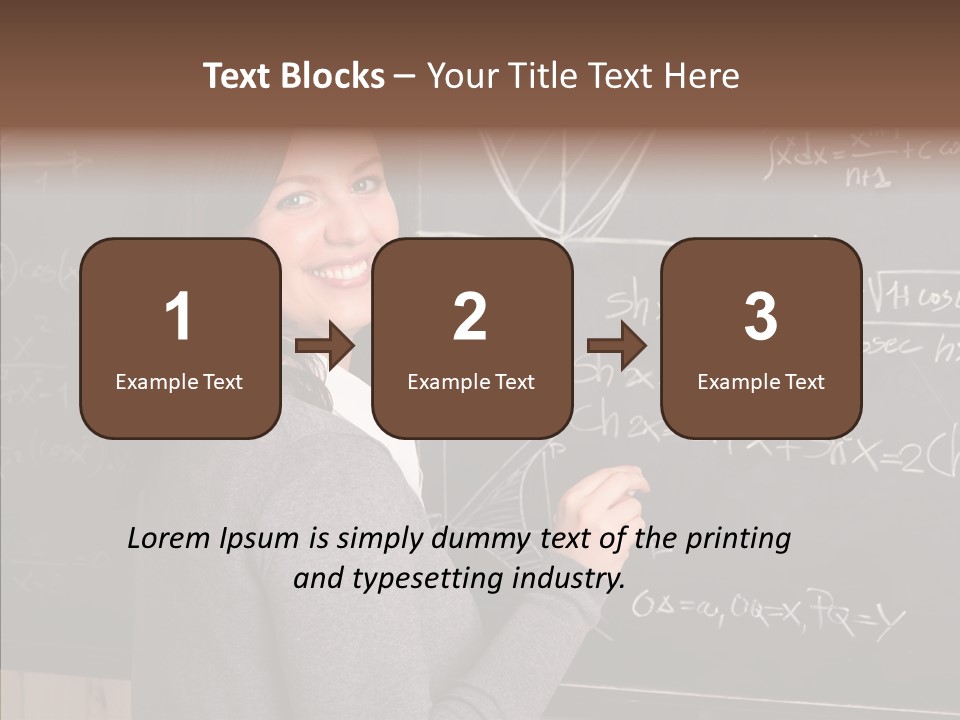 Woman School Classroom PowerPoint Template